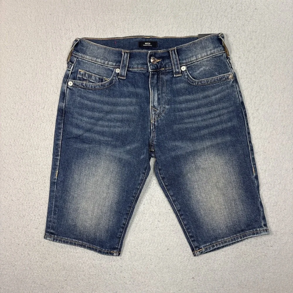True Religion Men's Rocco Relaxed Skinny Jeans Shorts Size 30 NWT